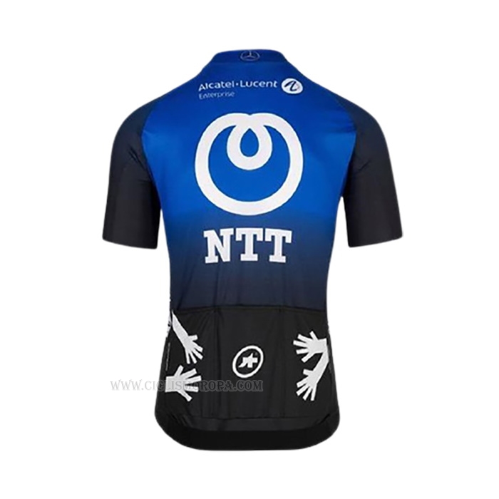 2020 Ropa Ciclismo Ntt Pro Cycling Azul Negro Mangas Corta y Culotte Corto